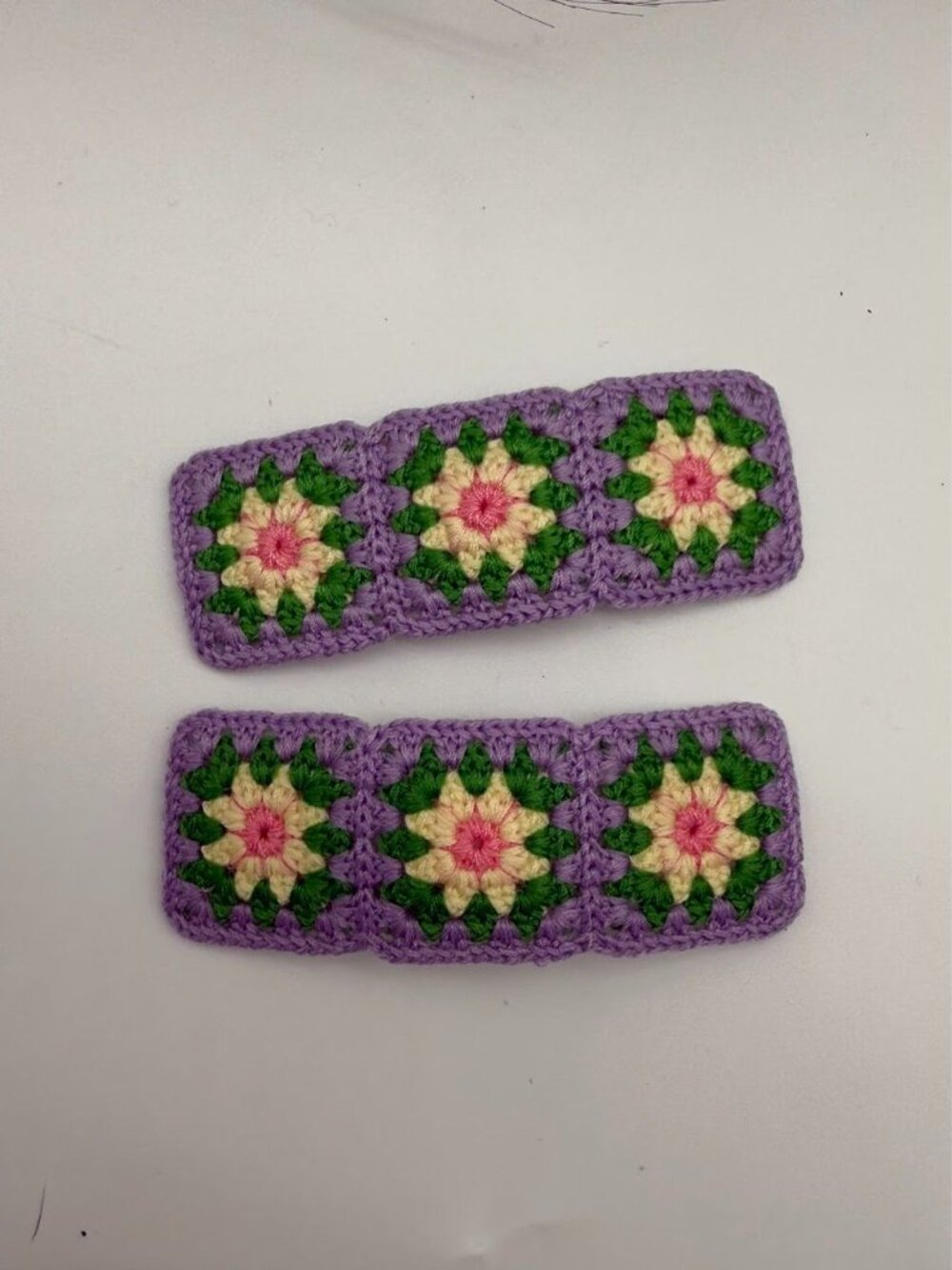 Crochet  handmade hair clip